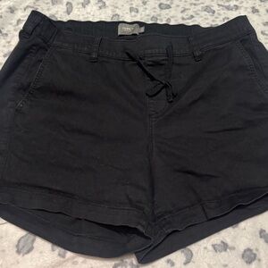 Torrid Black Stretch Cotton Drawstring Shorts